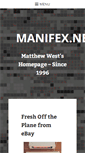 Mobile Screenshot of manifex.net